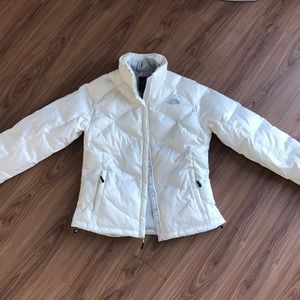 North Face White Down Jacket